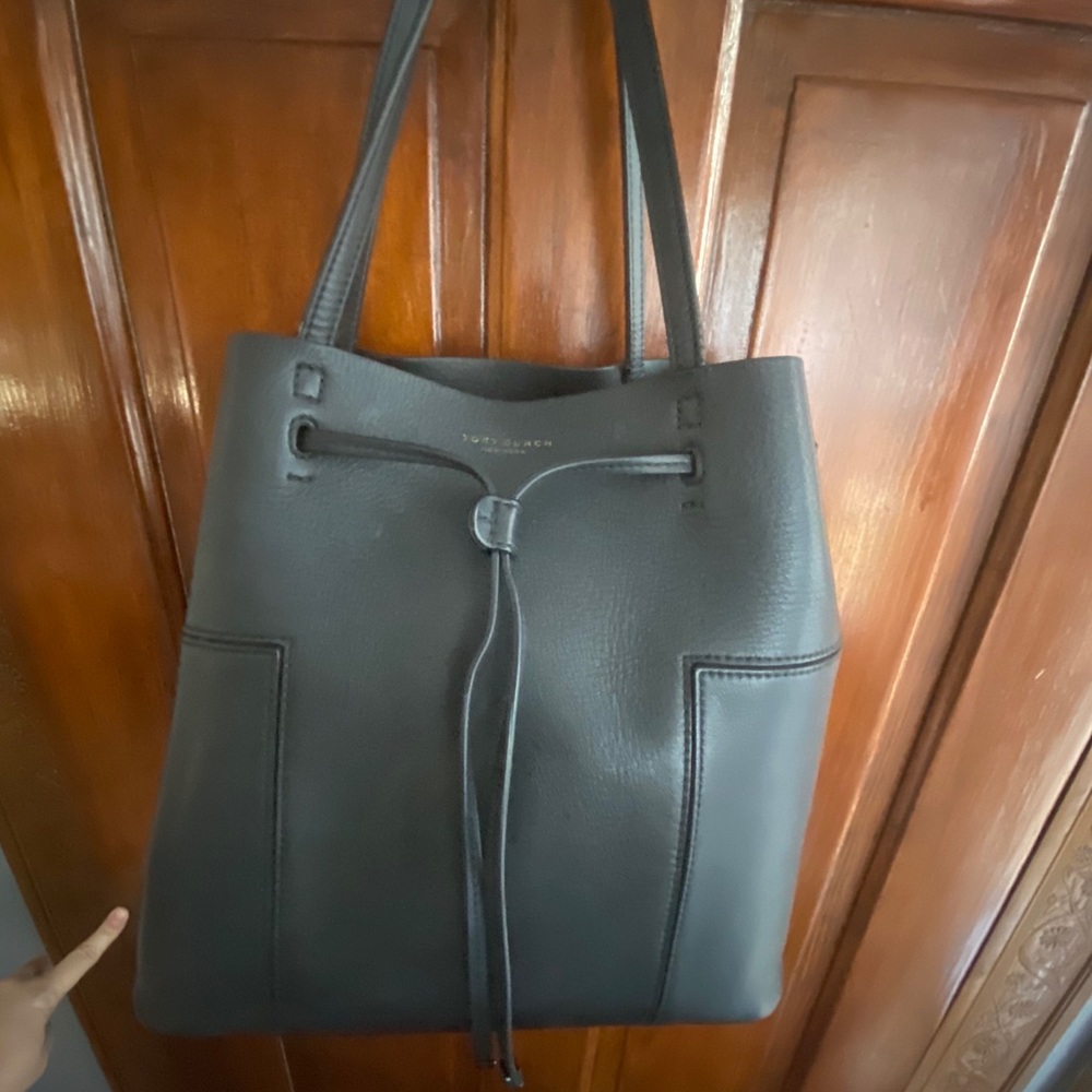 Tory Burch Leather Bucket Bag